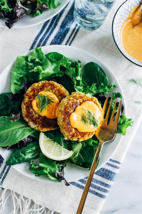 Vegan Crab Cakes With Sriracha Remoulade Making Thyme For Health