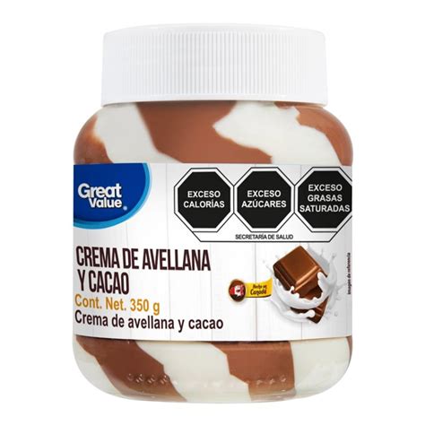 Crema De Avellanas Great Value Cacao 350 G Walmart