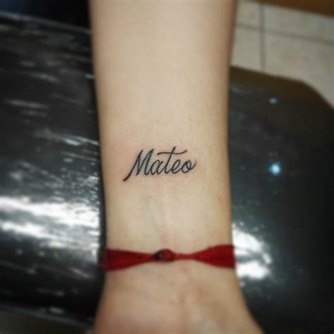 Tatuaje De Nombre Mateo Alaskatrend