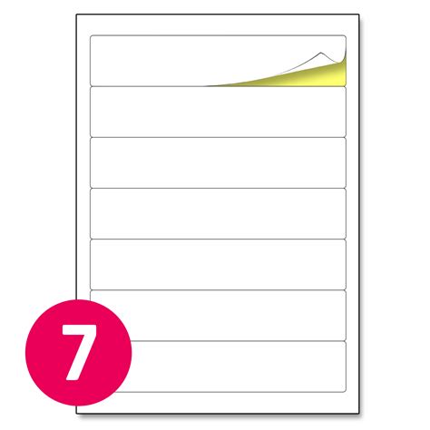 192 x 38 mm - A4 File Folder Labels Sheets - TownStix