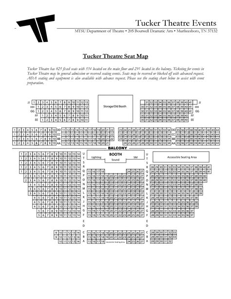 Tennessee Theater Seating Chart With Seat Numbers | Cabinets Matttroy