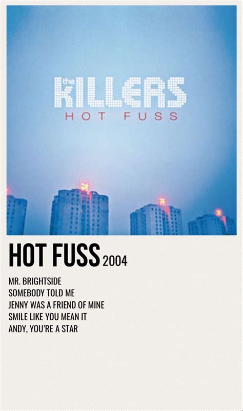 Hot Fuss Album Poster - Vintage Music Poster