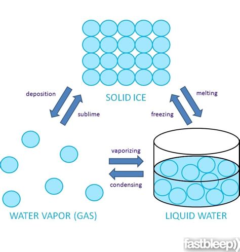 Particle Diagram Of Ice And Water As Dynamic Equilibrium A