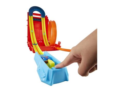 Hot Wheels Track Builder Trommelförmige Stuntbox Mattel HDX Juguetilandia