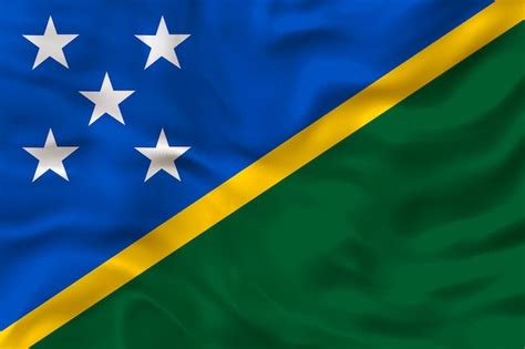 Premium Photo National Flag Of Solomon Islands Background With Flag