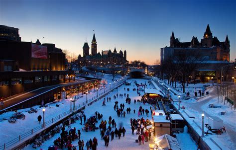 La Plus Grande Patinoire Du Monde Le Canal Rideau Ottawa Secret World