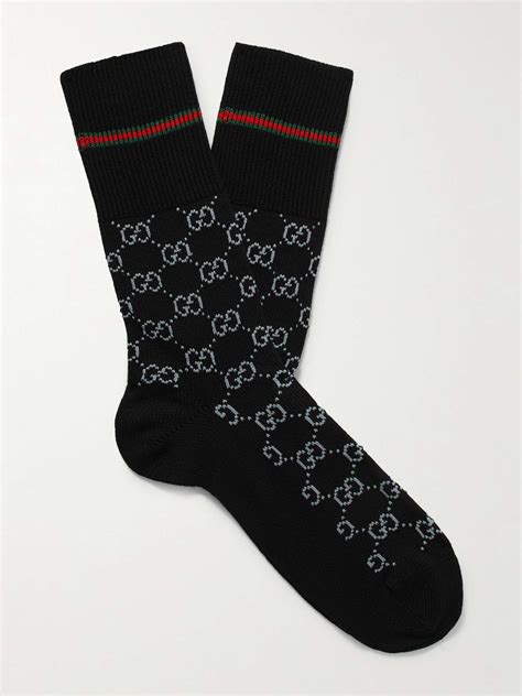 Gucci Logo Jacquard Cotton Blend Socks For Men Mr Porter