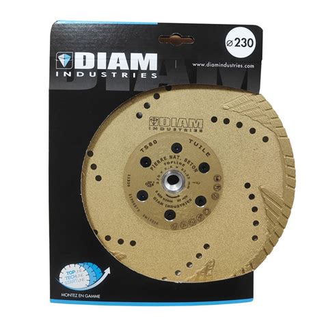 Disque diamant flasque déportée Ø230 mm DIAM INDUSTRIES TS80230 22FD