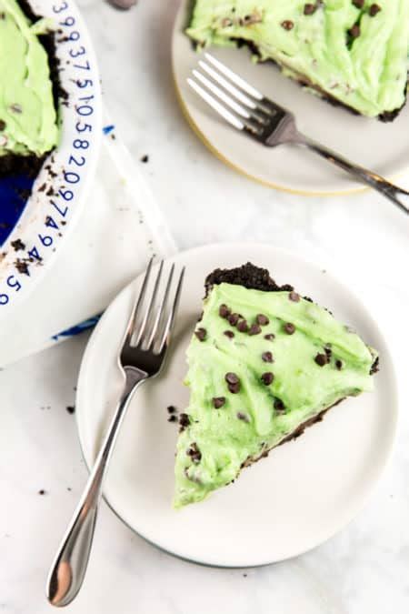 No Bake Mint Chocolate Chip Pie Bunsen Burner Bakery