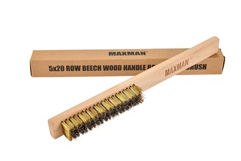 Maxman Brass Brush Soft Brass Bristle Wire Brush For