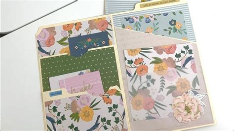 File Folder Folio Album Tutorial Easy Weekend Journaling Project En