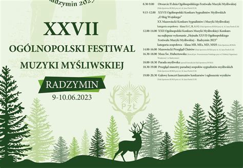 XXVII Ogólnopolski Festiwal Muzyki Myśliwskiej zaproszenie Polski