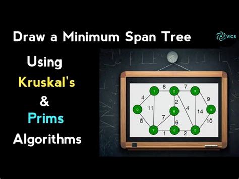 Draw A Minimum Span Tree Using Prims Or Kruskal Algorithms YouTube