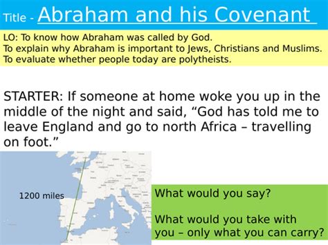 Covenant with Abraham | Teaching Resources