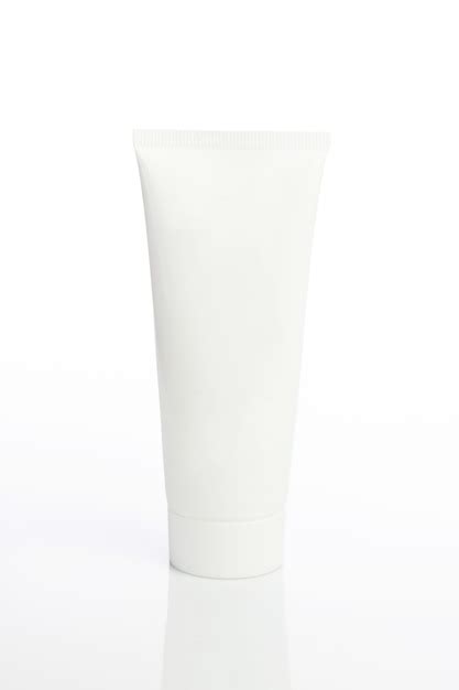 premium photo white squeeze tube isolated