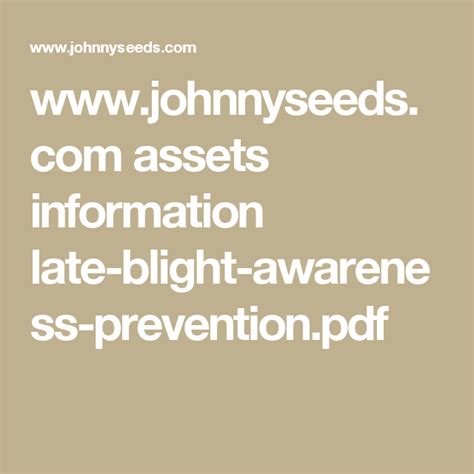 Late Blight Prevention and Growing Instructions