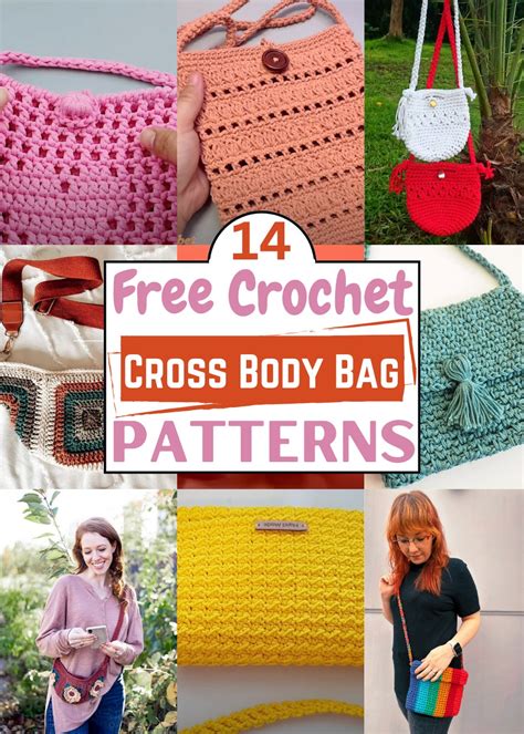 Free Crochet Cross Body Bag Patterns For Comfy Storage