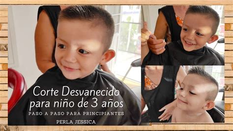 Corte Desvanecido Para NiÑo De 3 AÑos Para Principiantes Paso A Paso