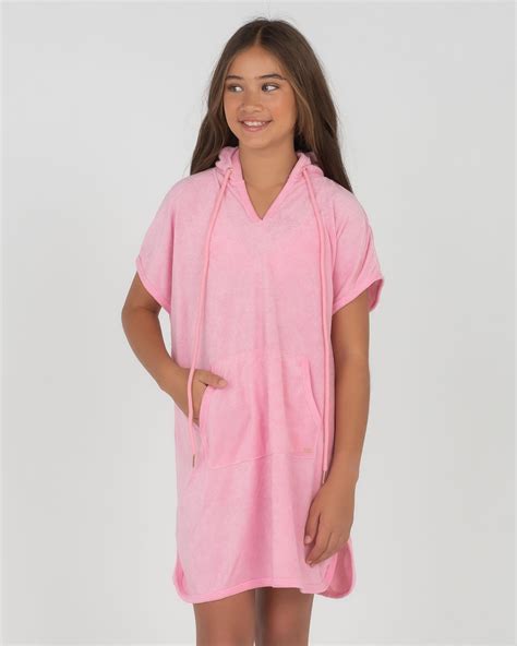 Shop Topanga Girls Terry Beach Cover In Bubblegum Pink Fast Shipping And Easy Returns City