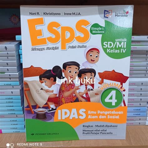 Jual Esps Ipas Sd Kelas Volume Kurikulum Merdeka Erlangga Jakarta