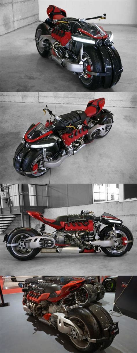 Bizarre Lazareth Lm Gets A Maserati V Engine Moto Bike Motorcycle