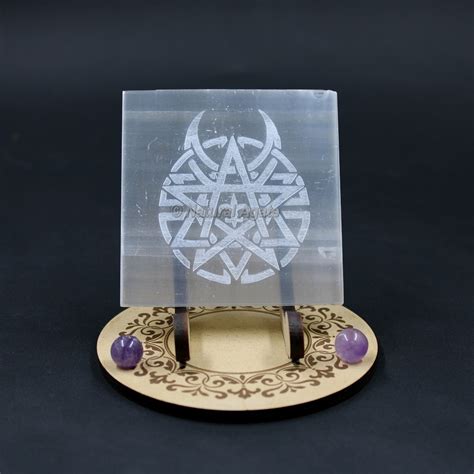 Customized Selenite Charging Plate to Cleanse Negative Energy