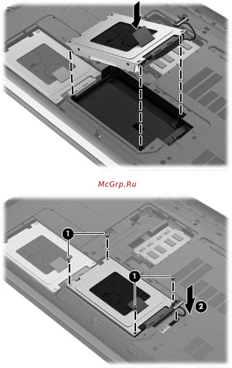 Hp Pavilion Dv7 7170er [37 54] Установка жесткого диска