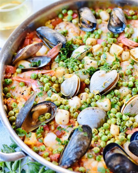 Classic Seafood Paella Mediterranean Savor