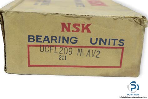 Nsk Ucfl N Av Oval Flange Ball Bearing Unit Platinum International