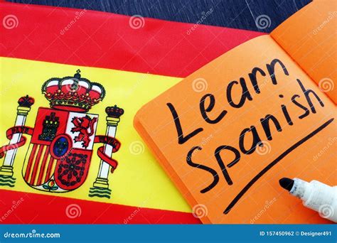 Learn Spanish Written In The Notebook Stock Photo Image Of Espana