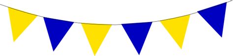 Yellow Blue Bunting Clip Art At Vector Clip Art Online