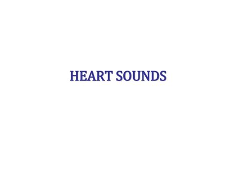 heart sounds, auscultation , points basics | PPT