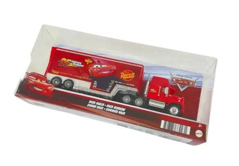 DISNEY PIXAR CARS Mack Hauler Rust Eze Lightning McQueen 95 Red NIP 39