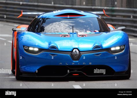 The New Renault Alpine A110 50 Concept Car Is Seen At The F1 Race Track Of Monte Carlo 25 May