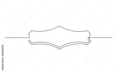 continuous line drawing of header design Stock Vector | Adobe Stock