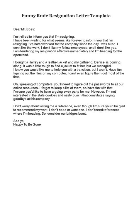 happy resignation letter sample resignation letter