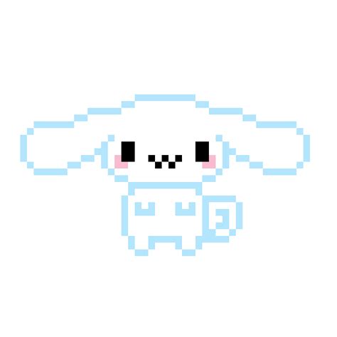 Pixelated Cinnamoroll Anime Pixel Art Pixel Art Background Pixel Art ...