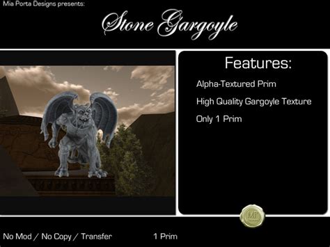 Second Life Marketplace Mpd Stone Gargoyle