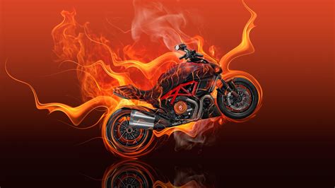 Fire Motorcycle Wallpapers - Top Free Fire Motorcycle Backgrounds ...