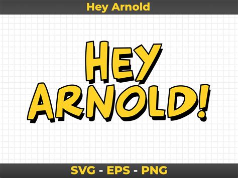 Hey Arnold / Graphic, Logo, Clipart, SVG, EPS, PNG - Etsy