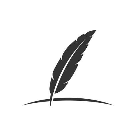 Feather Pen Vector Logo Template Download Free Vector Art Stock