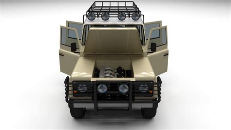 Land Rover Defender 110 Station Wagon HDRI 3D Model 139 Blend Obj