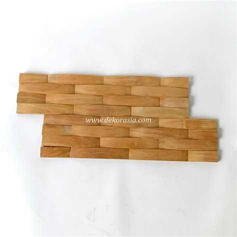 Wall Cladding Wave Teak Wood Wall Cladding For Decoration