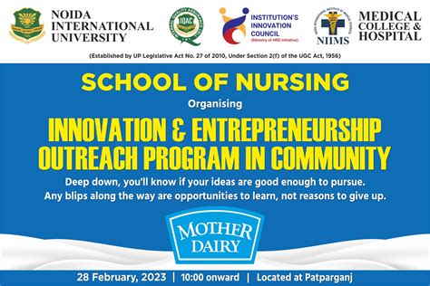 innovation entrepreneurship outreach program  community noida