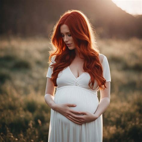 Pregnant Red Haired Woman By Darththeo On Deviantart