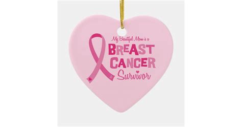 Beautiful Mom Breast Cancer Survivor Ornament Zazzle