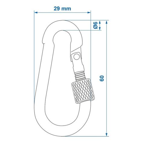 Proplus Karabijnhaak Metaal X Mm Met Schroefsluiting Kopen Cheap