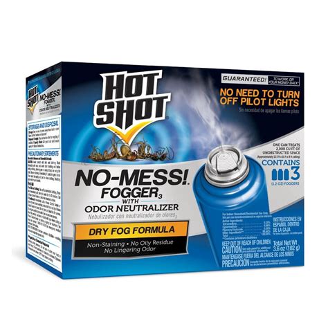 Hot Shot No Mess Insect Fogger Aerosol With Odor Neutralizer Count HG The Home Depot