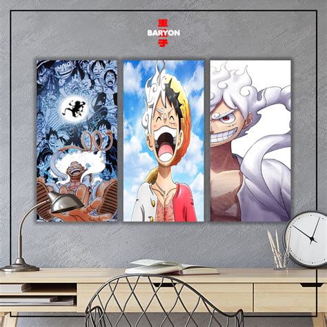 HIASAN DINDING KAYU Baryon Wall Decor Wall Hanging GEAR 5 LUFFY ONE