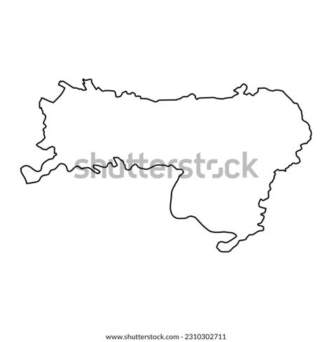 Srem District Map Administrative District Serbia Stock Vector Royalty